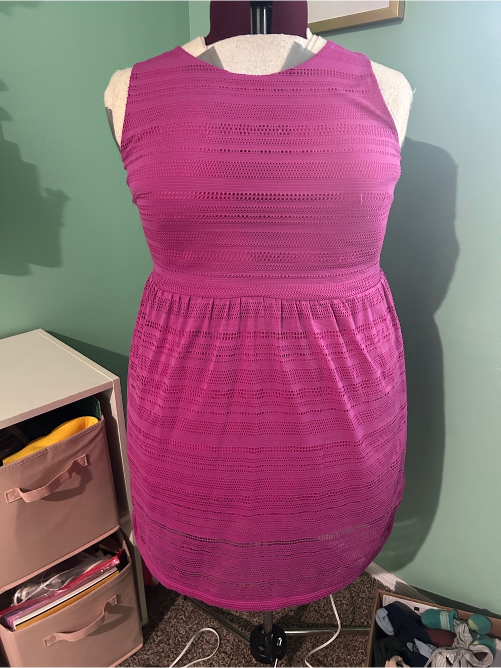 Ann Taylor LOFT Pink A-Line Dress